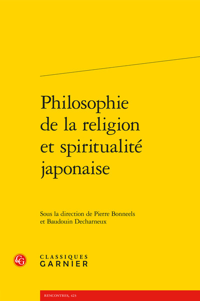 Philosophie de la religion et spiritualité japonaise (9782406084112-front-cover)