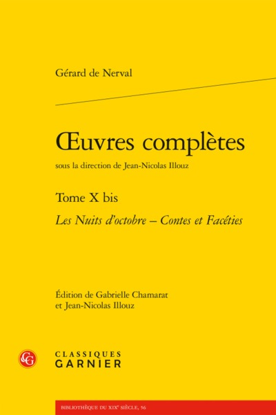 oeuvres complètes, Les Nuits d'octobre - Contes et Facéties (9782406071013-front-cover)