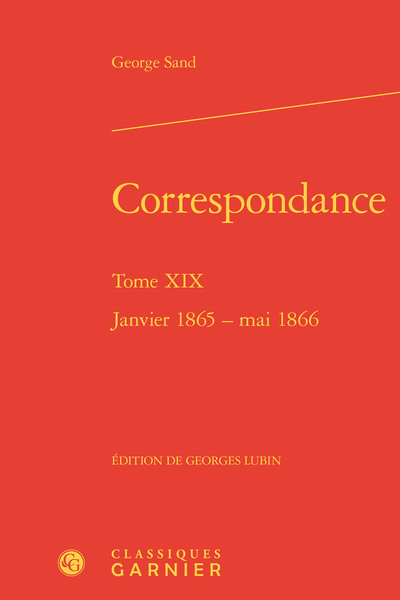 Correspondance, Janvier 1865 - mai 1866 (9782406084846-front-cover)