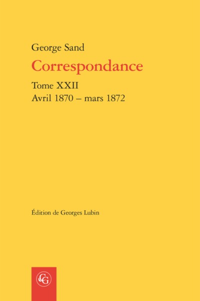 Correspondance, Avril 1870 - mars 1872 (9782406084921-front-cover)