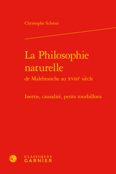 La Philosophie naturelle, Inertie, causalité, petits tourbillons (9782406087342-front-cover)