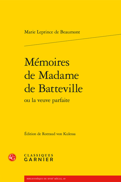 Mémoires de Madame de Batteville (9782406099895-front-cover)