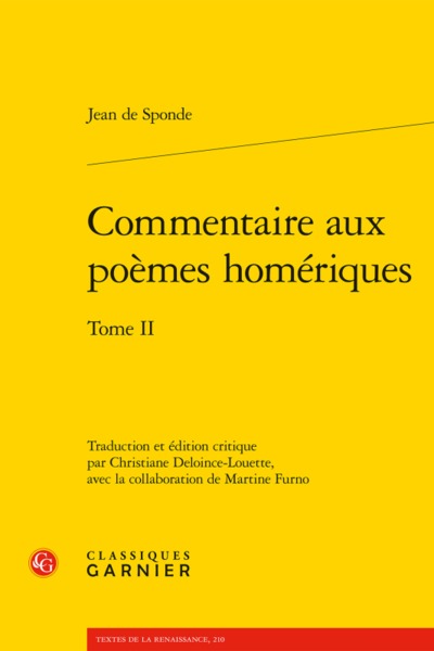 commentaire aux poèmes homériques. tome ii (9782406064251-front-cover)
