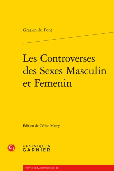 Les Controverses des Sexes Masculin et Femenin (9782406057338-front-cover)