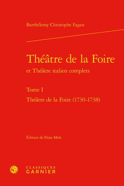 Théâtre de la Foire, Théâtre de la Foire (1730-1738) (9782406096467-front-cover)
