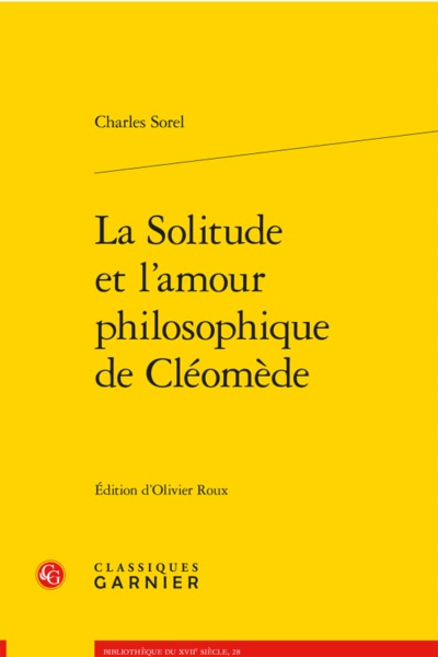 La Solitude et l'amour philosophique de Cléomède (9782406061434-front-cover)
