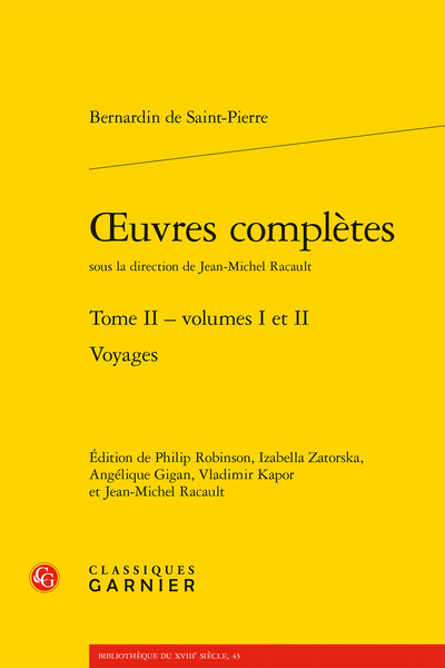 oeuvres complètes, Voyages (9782406092377-front-cover)