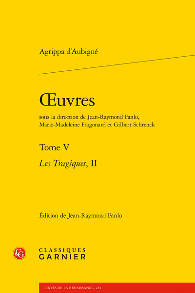oeuvres, Les Tragiques, II (9782406090779-front-cover)