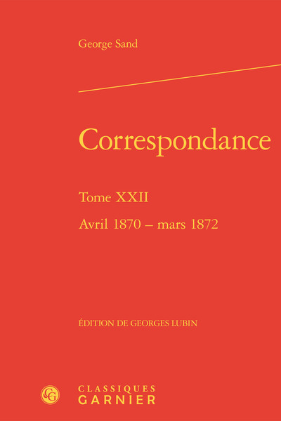 Correspondance, Avril 1870 - mars 1872 (9782406084938-front-cover)