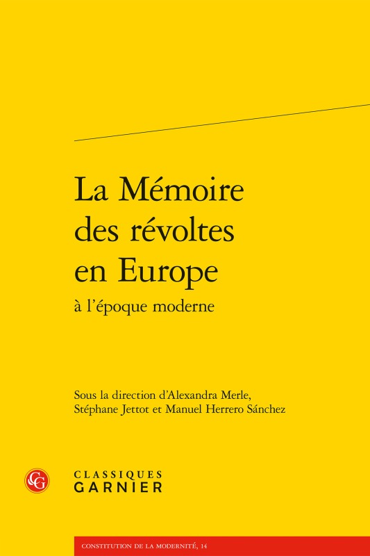 La Mémoire des révoltes en Europe (9782406082521-front-cover)