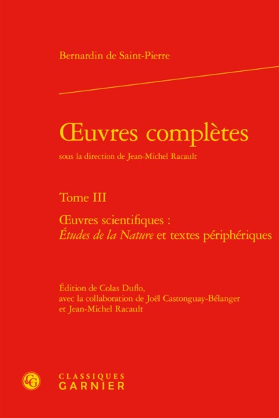 oeuvres complètes, oeuvres scientifiques : Études de la Nature et textes périphériques (9782406087809-front-cover)