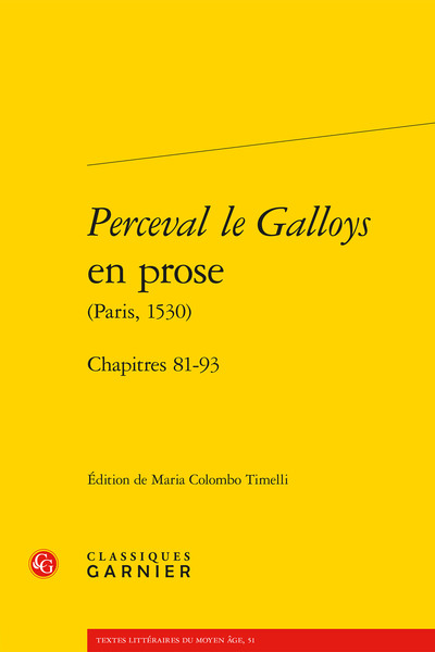 Perceval le Galloys en prose, Chapitres 81-93 (9782406090748-front-cover)