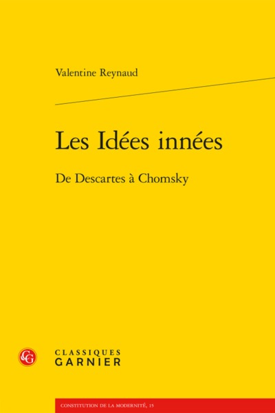 Les Idées innées, De Descartes à Chomsky (9782406085669-front-cover)