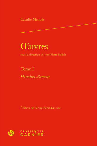 oeuvres, Histoires d'amour (9782406093046-front-cover)