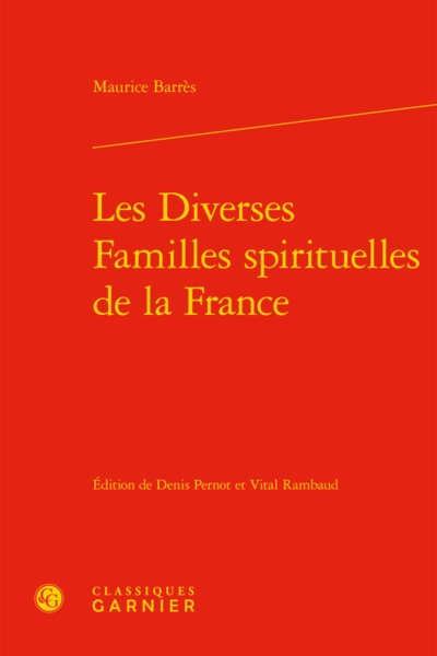Les Diverses Familles spirituelles de la France (9782406066835-front-cover)
