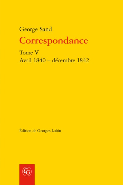 Correspondance, Avril 1840 - décembre 1842 (9782406084419-front-cover)