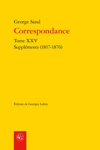 Correspondance, Suppléments (1817-1876) (9782406085010-front-cover)