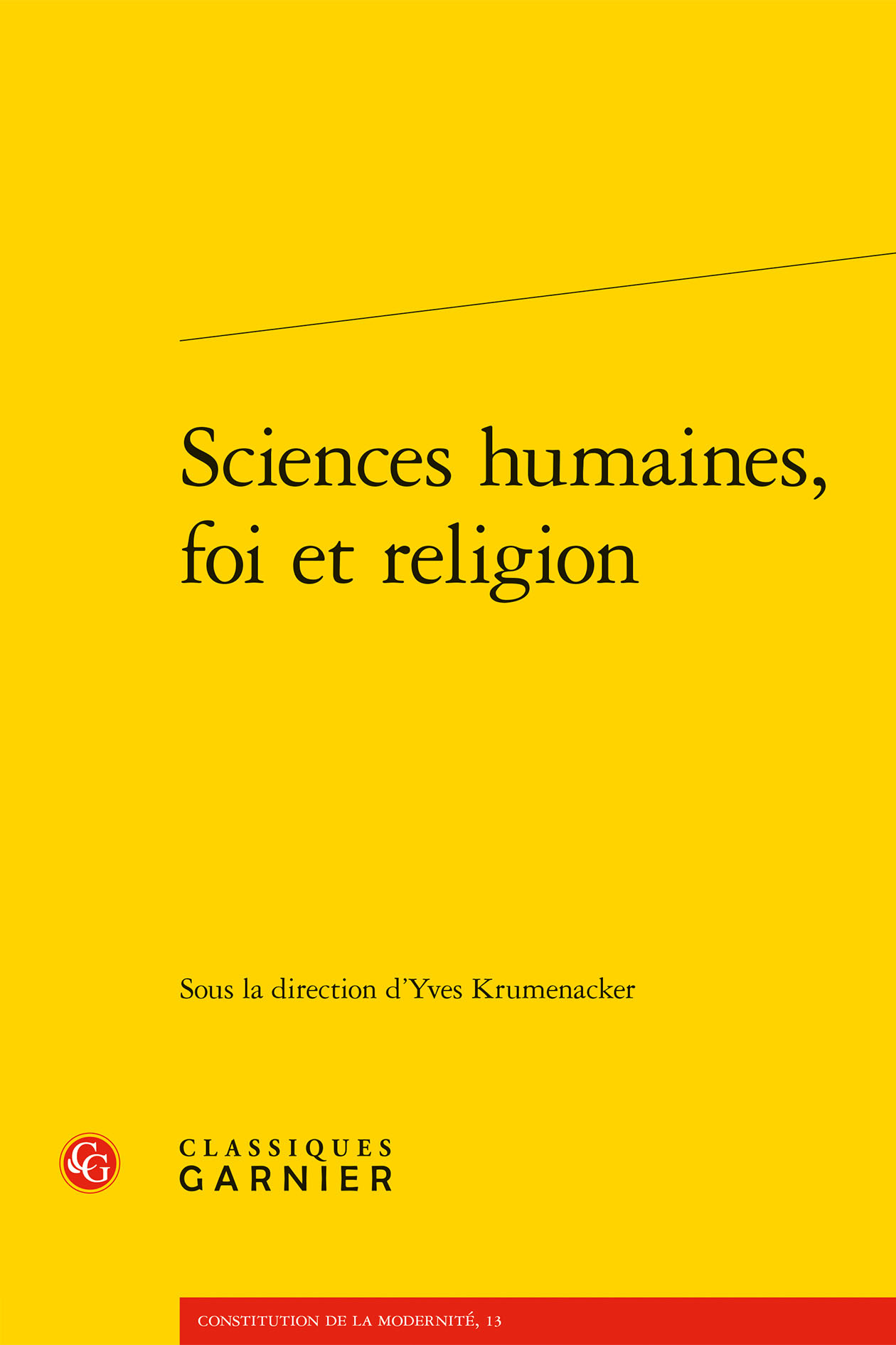 Sciences humaines, foi et religion (9782406082873-front-cover)