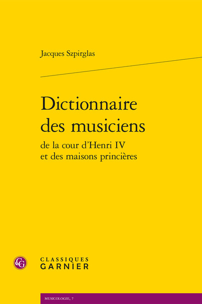 Dictionnaire des musiciens (9782406073314-front-cover)