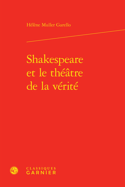 Shakespeare et le théâtre de la vérité (9782406096771-front-cover)