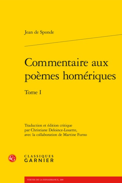 commentaire aux poèmes homériques. tome i (9782406064237-front-cover)