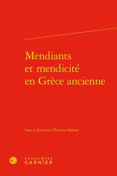 Mendiants et mendicité en Grèce ancienne (9782406090069-front-cover)