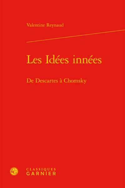 Les Idées innées, De Descartes à Chomsky (9782406085676-front-cover)