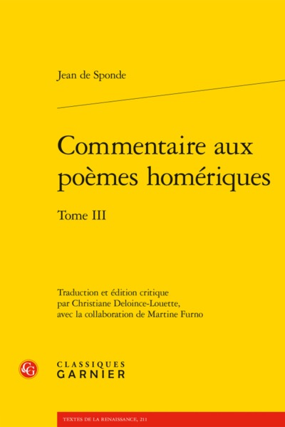commentaire aux poèmes homériques. tome iii (9782406064275-front-cover)