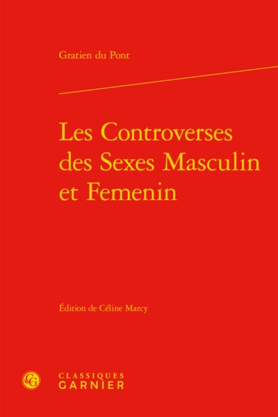 Les Controverses des Sexes Masculin et Femenin (9782406057345-front-cover)