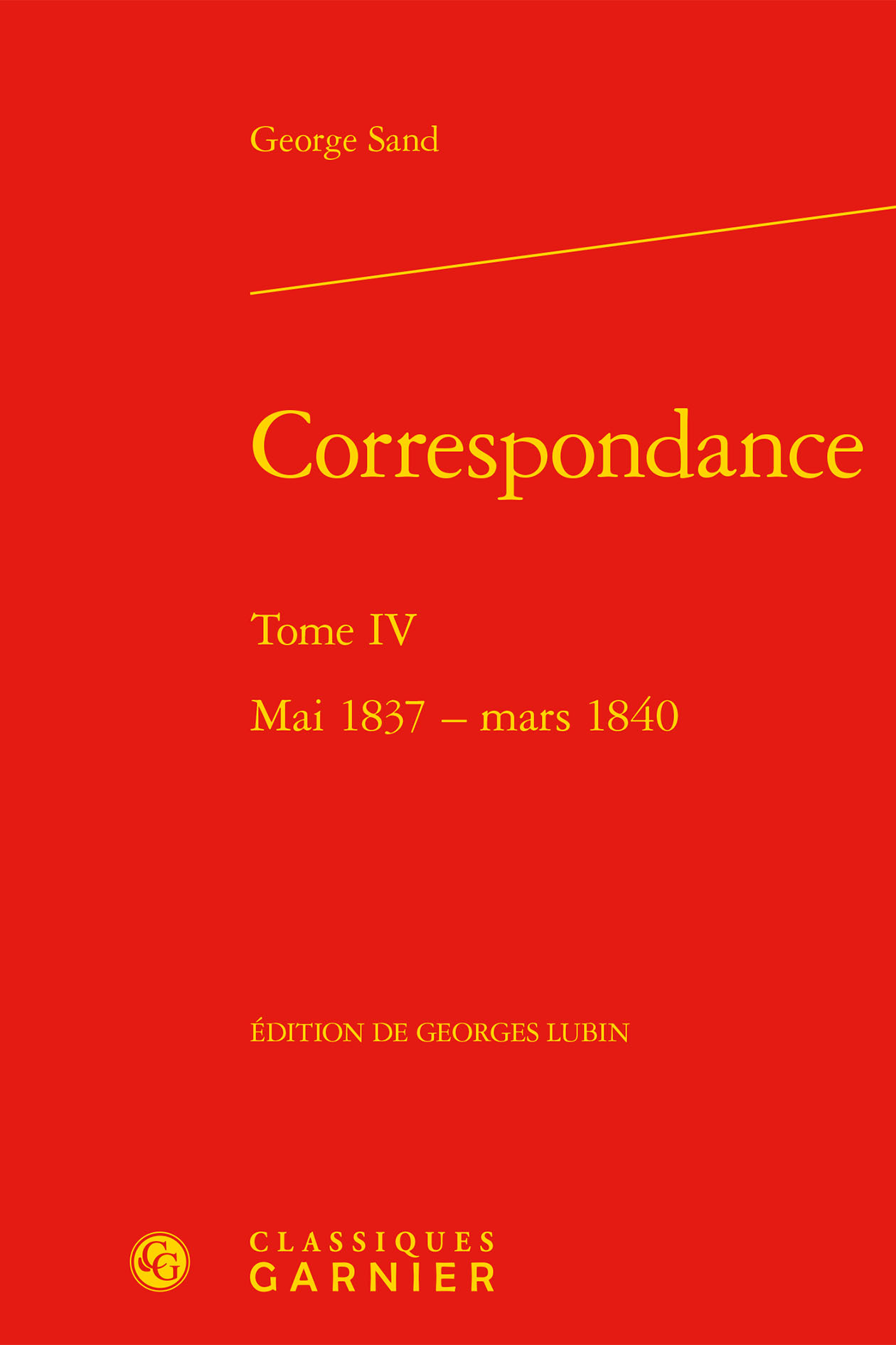 Correspondance, Mai 1837 - mars 1840 (9782406084396-front-cover)