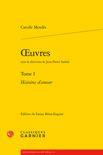 oeuvres, Histoires d'amour (9782406093039-front-cover)