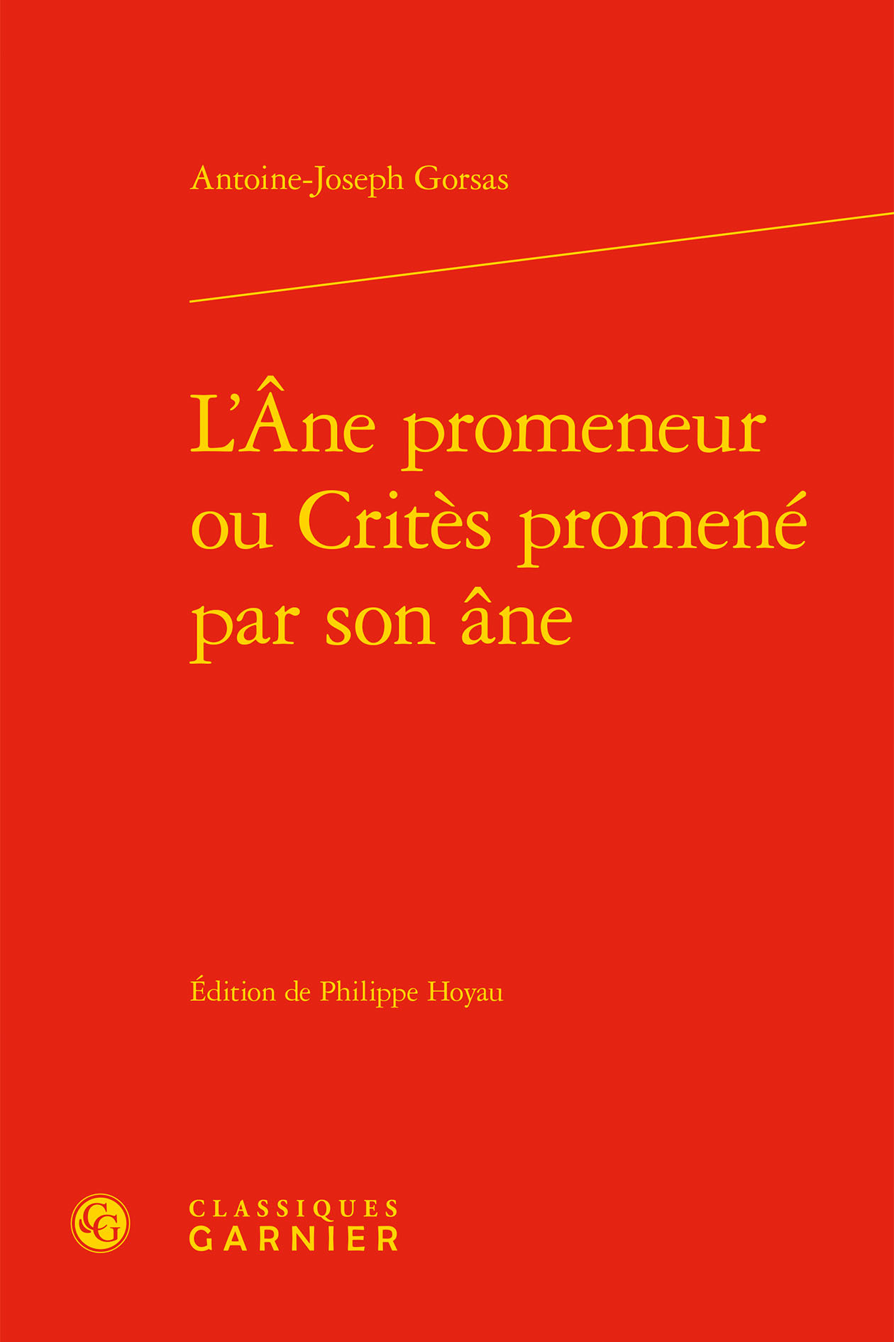 L'Âne promeneur ou Critès promené par son âne (9782406082590-front-cover)