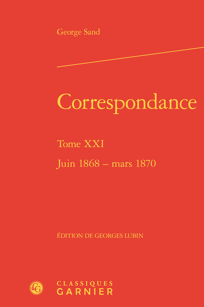 Correspondance, Juin 1868 - mars 1870 (9782406084907-front-cover)