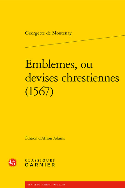 Emblemes, ou devises chrestiennes (1567) (9782406087120-front-cover)