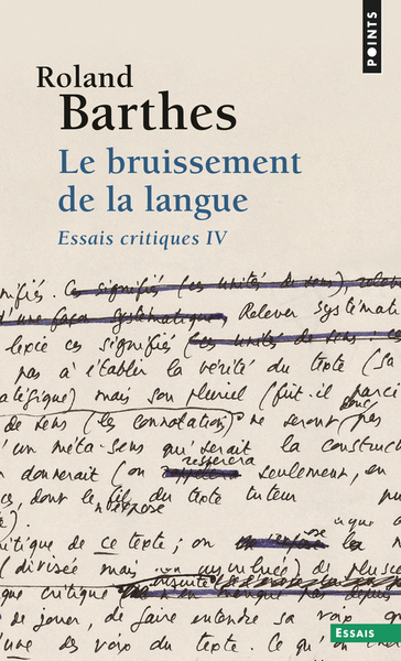 Le Bruissement de la langue. Essais critiques IV ((Réédition)) (9782757854136-front-cover)