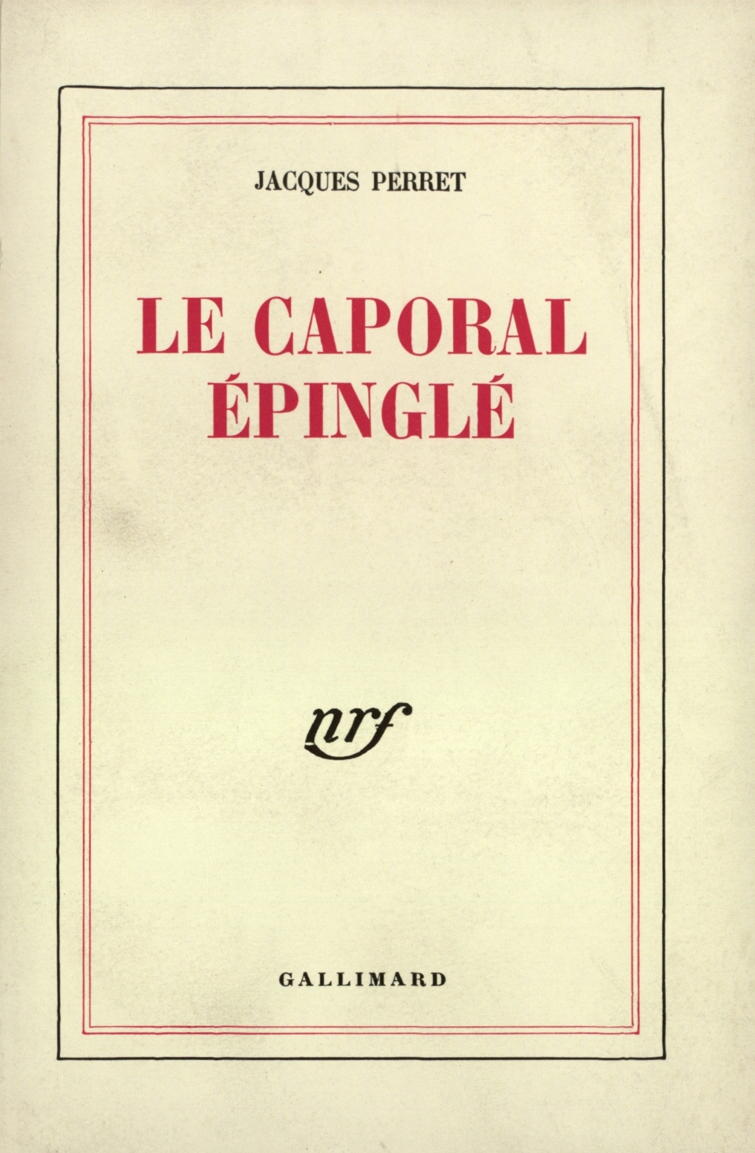 Le caporal épinglé (9782070250219-front-cover)