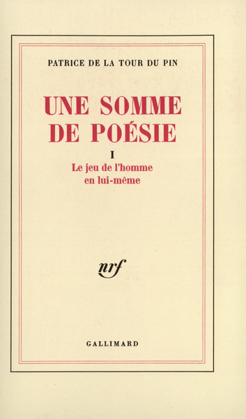 Une Somme de poésie (9782070250387-front-cover)