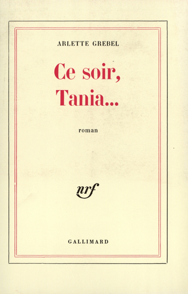 Ce soir, Tania... (9782070270385-front-cover)