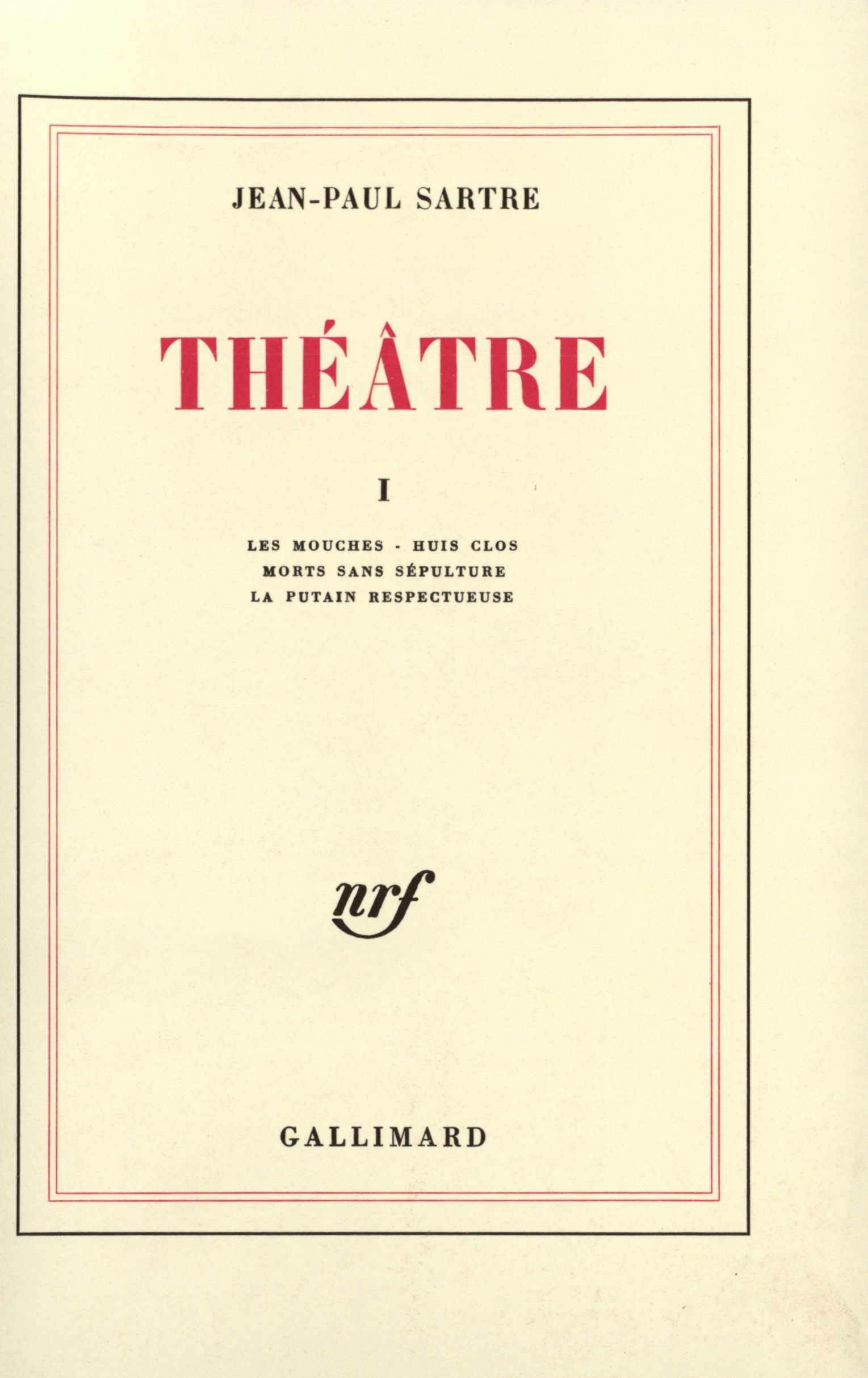 Théâtre (9782070257607-front-cover)