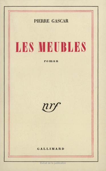 Les Meubles (9782070226719-front-cover)