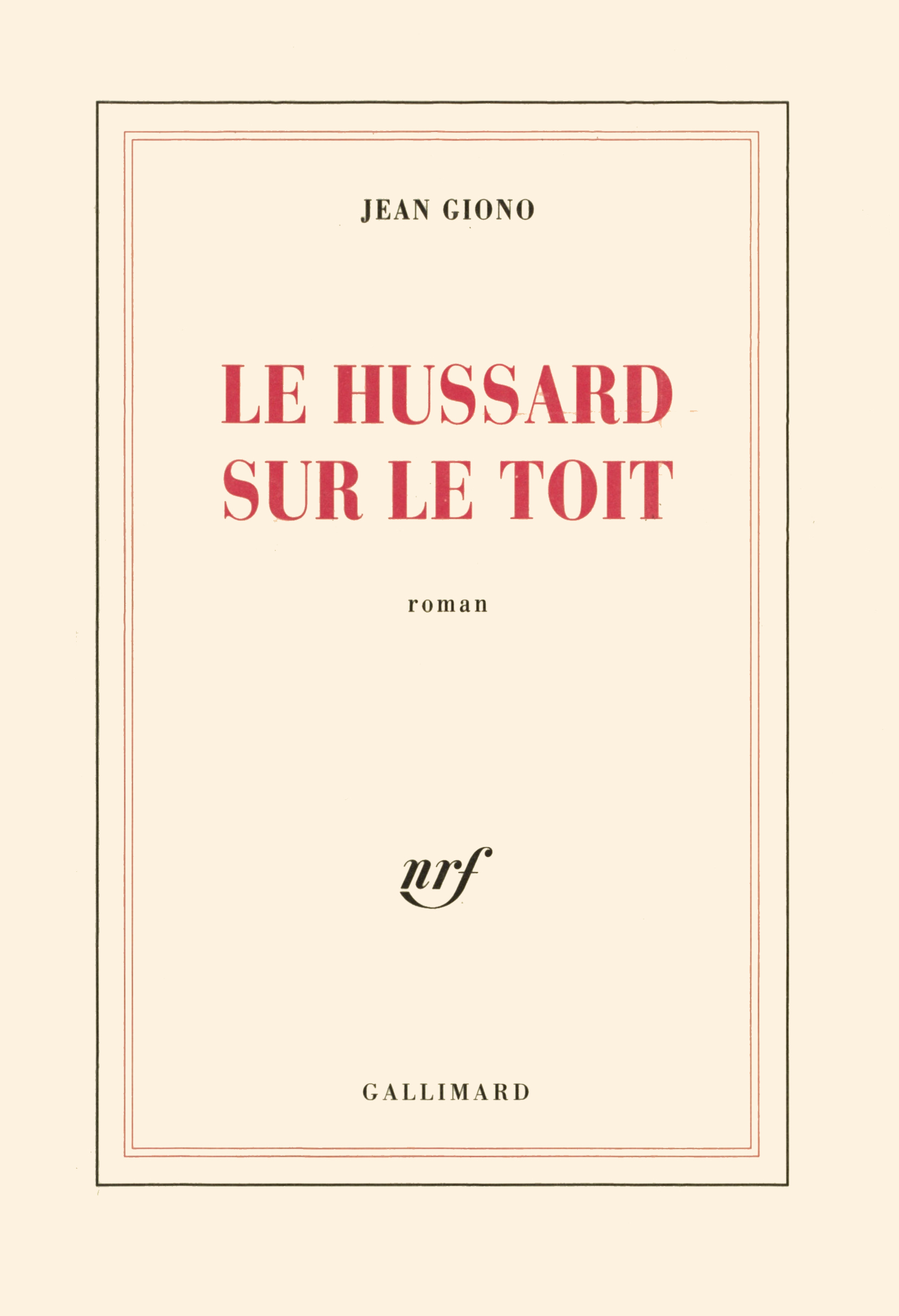 Le hussard sur le toit (9782070228263-front-cover)