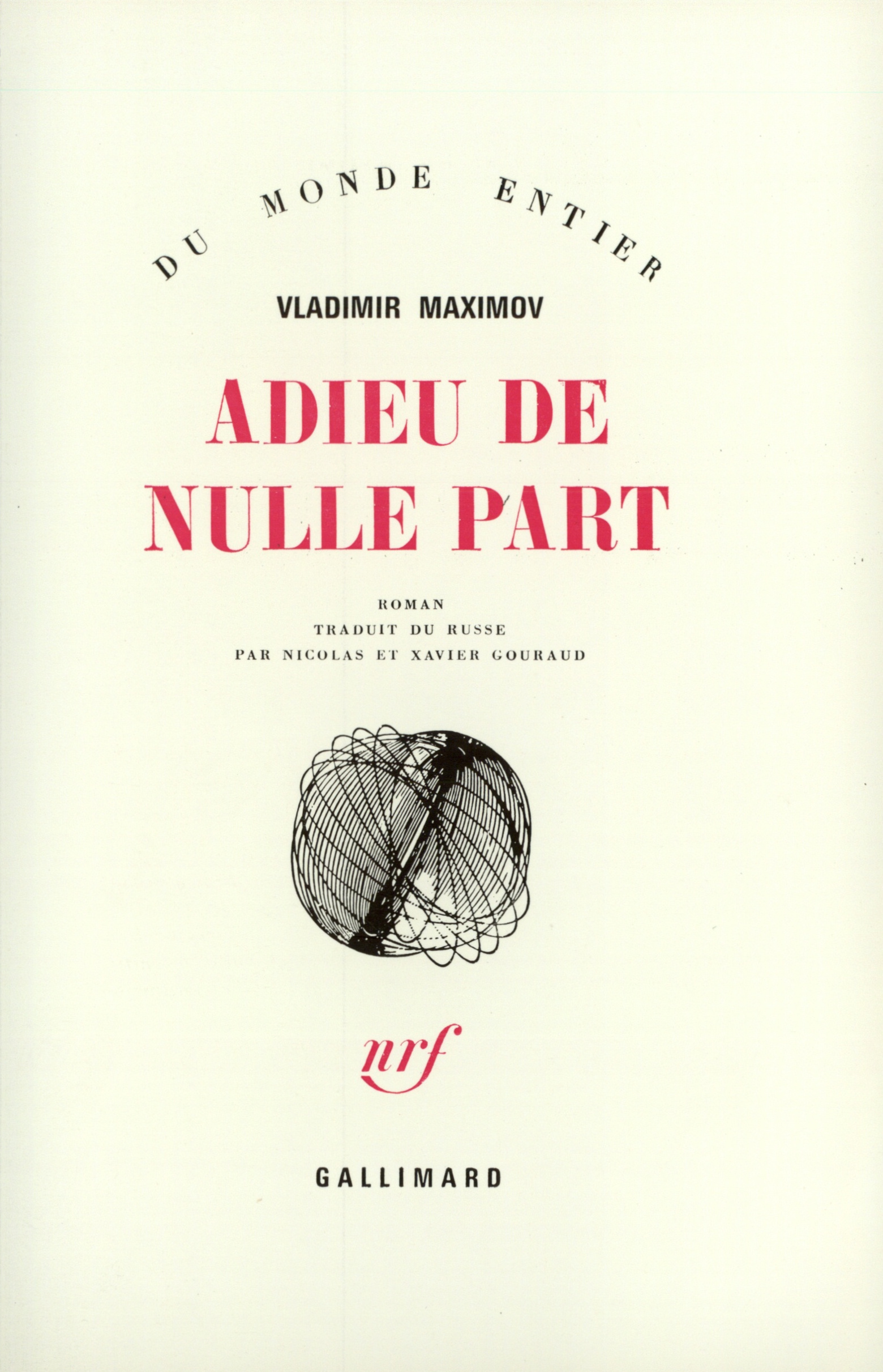 Adieu de nulle part (9782070295876-front-cover)