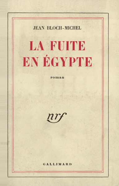 La fuite en Égypte (9782070207664-front-cover)