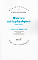 Œuvres métaphysiques, (1805-1821) (9782070291083-front-cover)