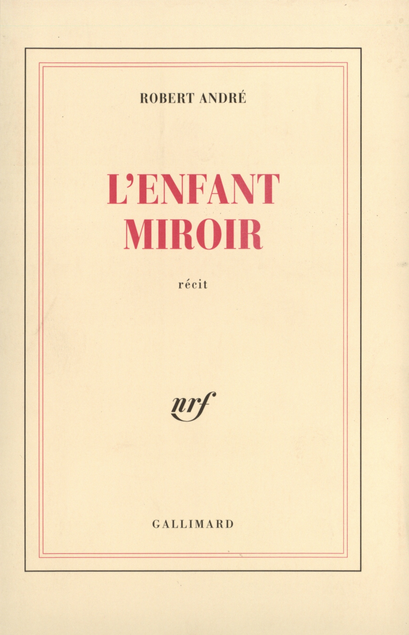 L'enfant miroir (9782070297818-front-cover)