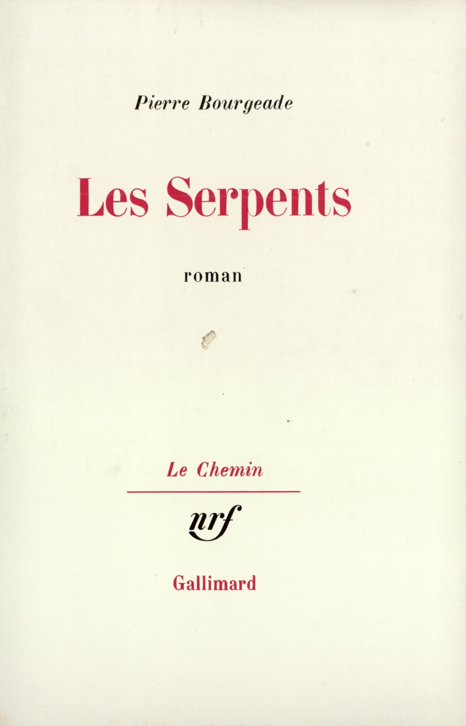 Les Serpents (9782070251841-front-cover)