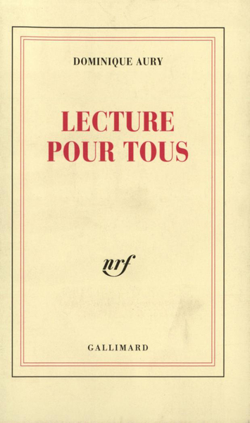 Lecture pour tous (9782070203703-front-cover)