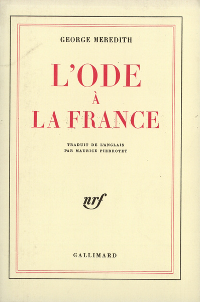 Ode à la France (9782070243877-front-cover)
