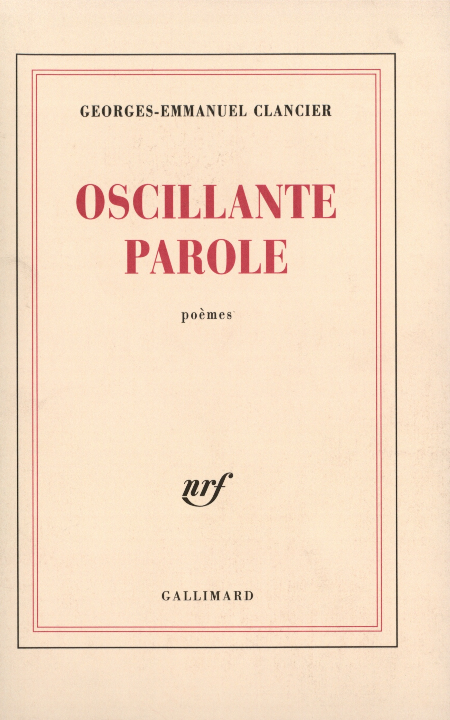 Oscillante parole (9782070283088-front-cover)