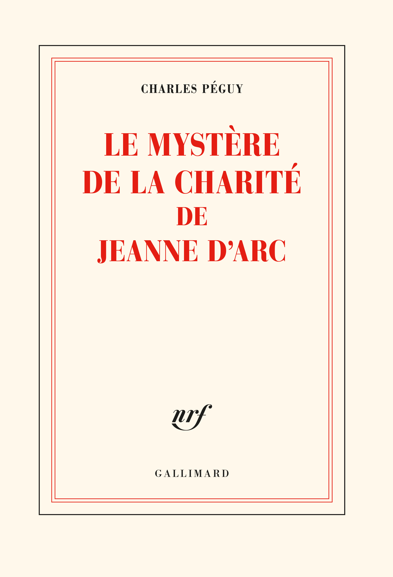 Le Mystère de la charité de Jeanne d'Arc (9782070249671-front-cover)